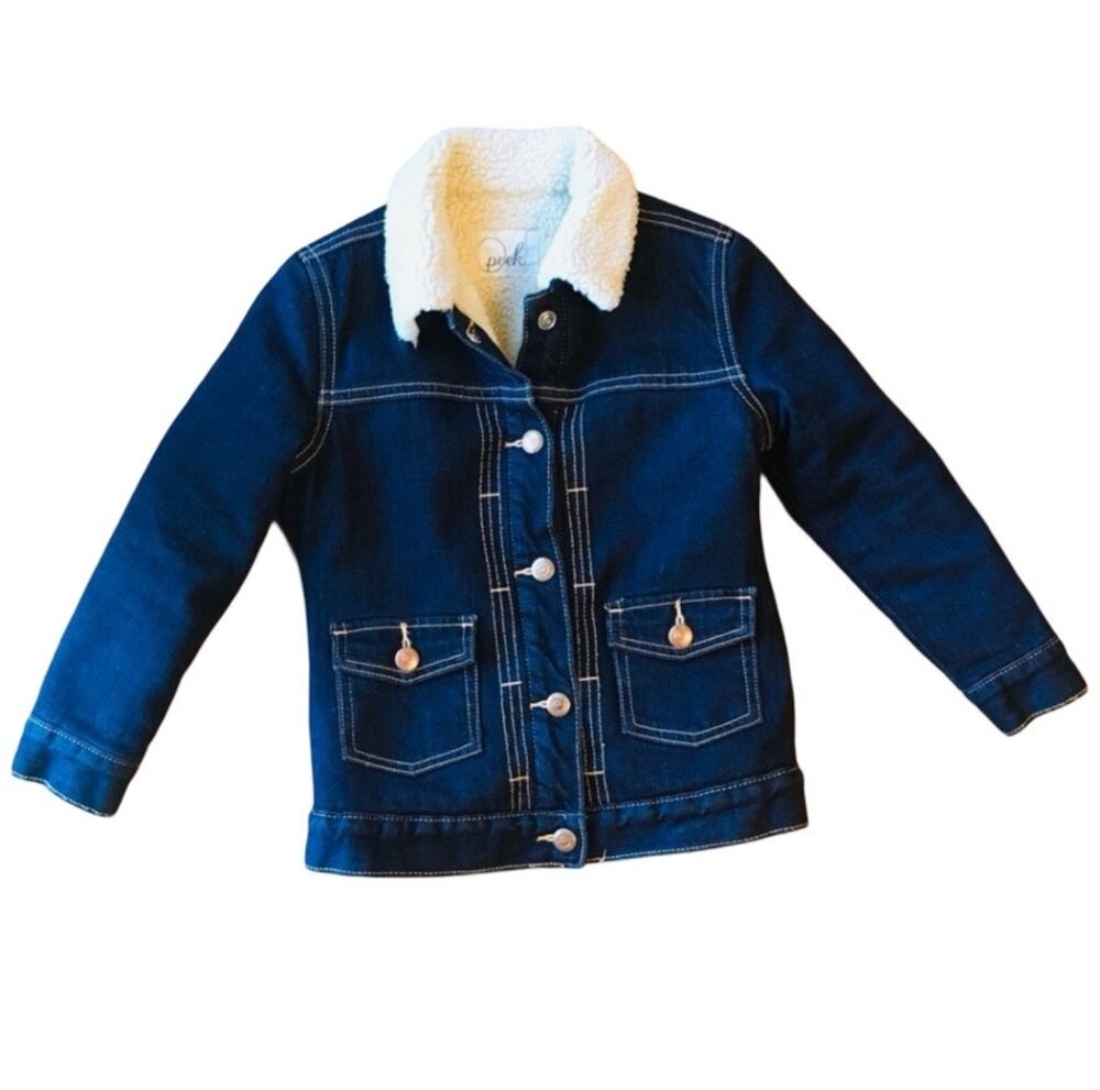 GIRLS’ SHERPA LINED JEAN JACKET SIZE 4-5 years